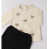 Sarabanda 0F246 Completo cuoricini bambina