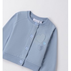 Sarabanda 0F226 Girls' hearts sweatshirt