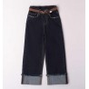 Sarabanda 0F559K1 Dark Jeans with Belt Girl
