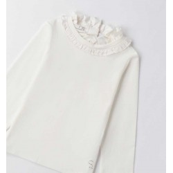 Sarabanda 0F321 Girl's cream turtleneck