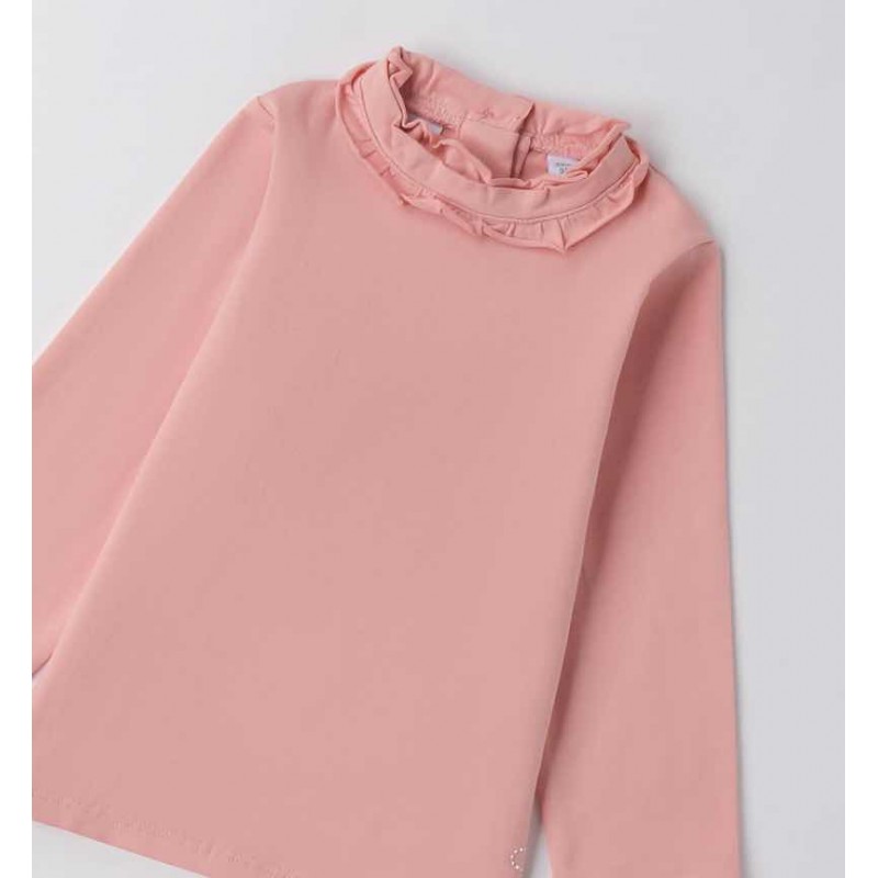 Sarabanda 0F321 Girl's Pink Turtleneck