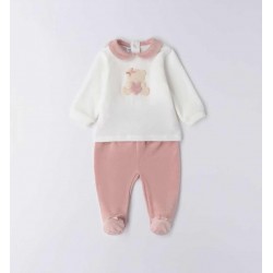 Minibanda 3F765 Tutina due pezzi neonata