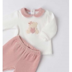 Minibanda 3F765 Baby Girl Two-Piece Romper