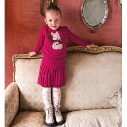 Sarabanda 0F90871 Flower tights girl