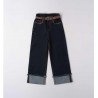 Sarabanda 0F559K1 Dark Jeans with Belt Girl