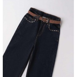 Sarabanda 0F559K1 Jeans scuro con cinta ragazza