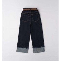 Sarabanda 0F559K1 Jeans scuro con cinta ragazza