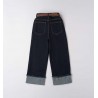 Sarabanda 0F559K1 Dark Jeans with Belt Girl