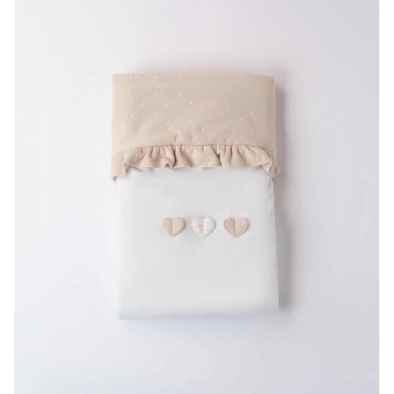 Minibanda 3F358 Baby Girl Hearts Blanket