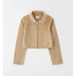 Sarabanda 0G426 Chiodo nocciola ragazza