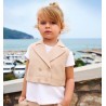 Sarabanda 0G244 0G252 Completo gilet e pantalone bambina