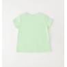 Sarabanda 0G457 T-shirt verde con tulle bambina