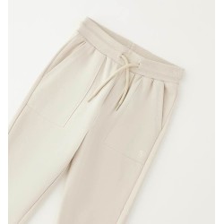 Sarabanda 0G047 Pantalone tuta ecru bambino