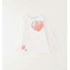 Sarabanda 0G224 Girl's Heart T-Shirt