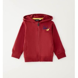 Sarabanda 0G024 Felpa dark red bambino