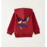 Sarabanda 0G024 Boy's dark red sweatshirt