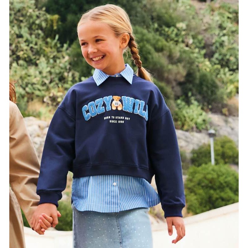 Sarabanda 0G530 Cozy Wild Girl Sweatshirt