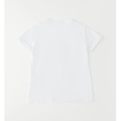 Sarabanda 0G542 T-shirt stampa e strass ragazza