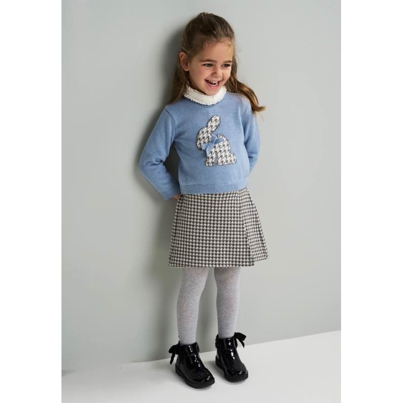 Sarabanda 0F334 0F361 Girl's Knitted Knit and Skirt Outfit