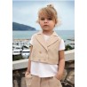 Sarabanda 0G244 0G252 Completo gilet e pantalone bambina