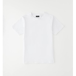 Sarabanda 0G606 White Boy's Underjacket T-Shirt