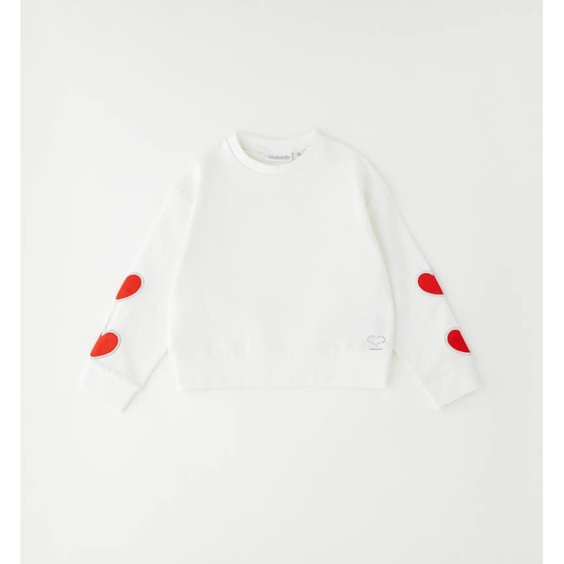 Sarabanda 0G304 Felpa cuori bambina