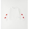 Sarabanda 0G304 Girls' hearts sweatshirt