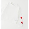 Sarabanda 0G304 Girls' hearts sweatshirt