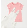 Sarabanda 0G233K1 Completo salopette e t-shirt bambina