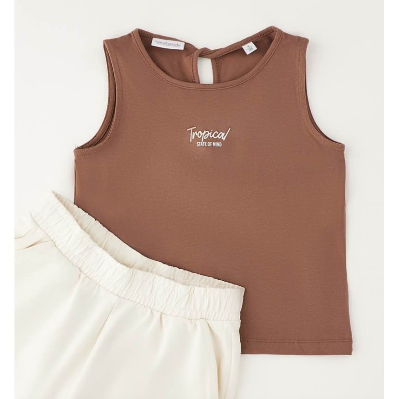 Sarabanda 0G576 Girl's Tank Top Set