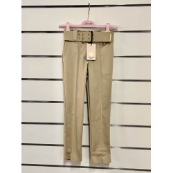 Sarah Chole 023480 Pantalone sabbia con cinta ragazza