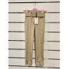 Sarah Chole 023480 Sand trousers with belt girl
