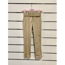 Sarah Chole 023480 Pantalone sabbia con cinta ragazza