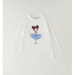 Sarabanda 0H319 T-shirt ballerina bambina