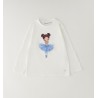 Sarabanda 0H319 T-shirt ballerina bambina