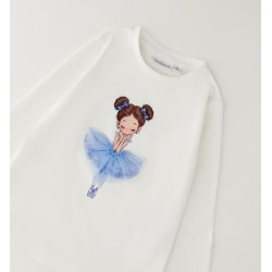 Sarabanda 0H319 T-shirt ballerina bambina