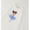 Sarabanda 0H319 T-shirt ballerina bambina
