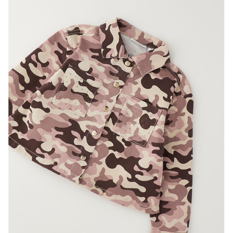Sarabanda 0H236 Camicia maculata bambina