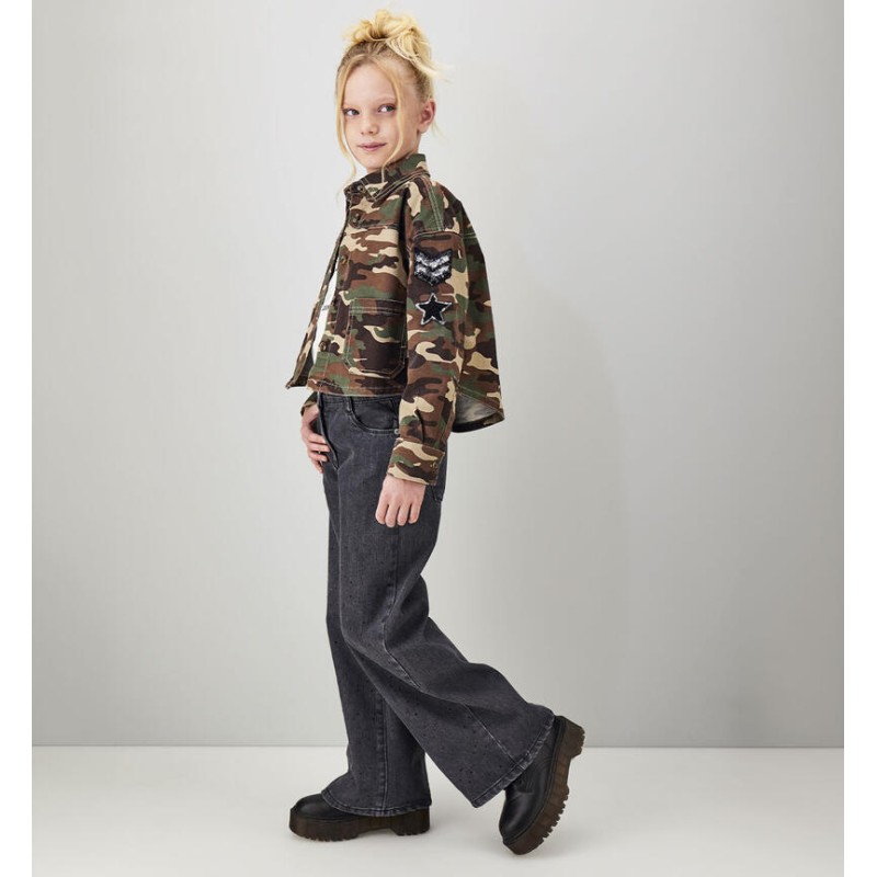 Sarabanda 0H45049 Jeans nero ragazza