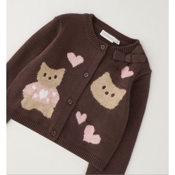 Sarabanda 0H327 Cardigan tricot bambina