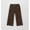 Sarabanda 0H356 Pantalone pois marrone bambina