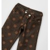 Sarabanda 0H356 Pantalone pois marrone bambina