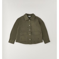 Sarabanda 0H521 Camicia militare ragazza