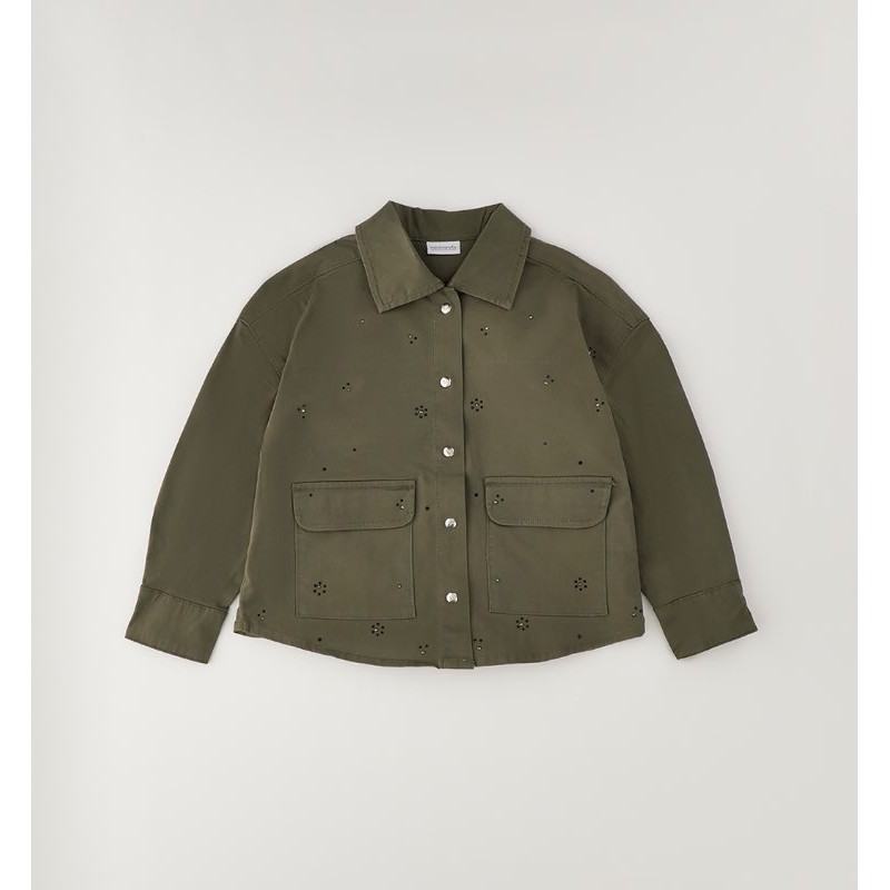 Sarabanda 0H521 Camicia militare ragazza