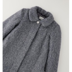 Sarabanda 0H380 Cappotto lurex bambina