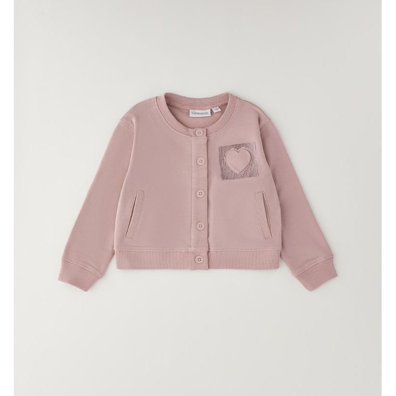 Sarabanda 0H221 Cardigan rosa bambina