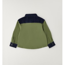 Sarabanda 0H121 Camicia bicolor bambino