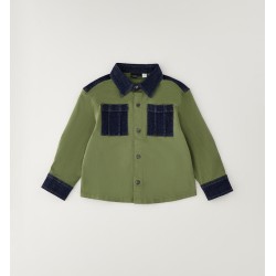 Sarabanda 0H121 Camicia bicolor bambino