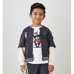 Sarabanda 0H032 Felpa bomber bambino
