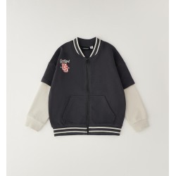 Sarabanda 0H032 Felpa bomber bambino